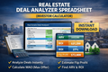 Real Estate Deal Analyzer Spreadsheet (Investor Calculator)